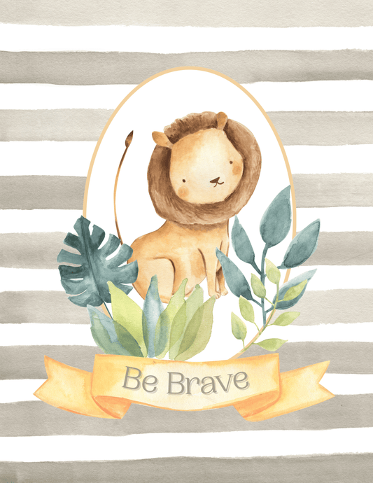 Set of Three-Inspirational Safari Friends