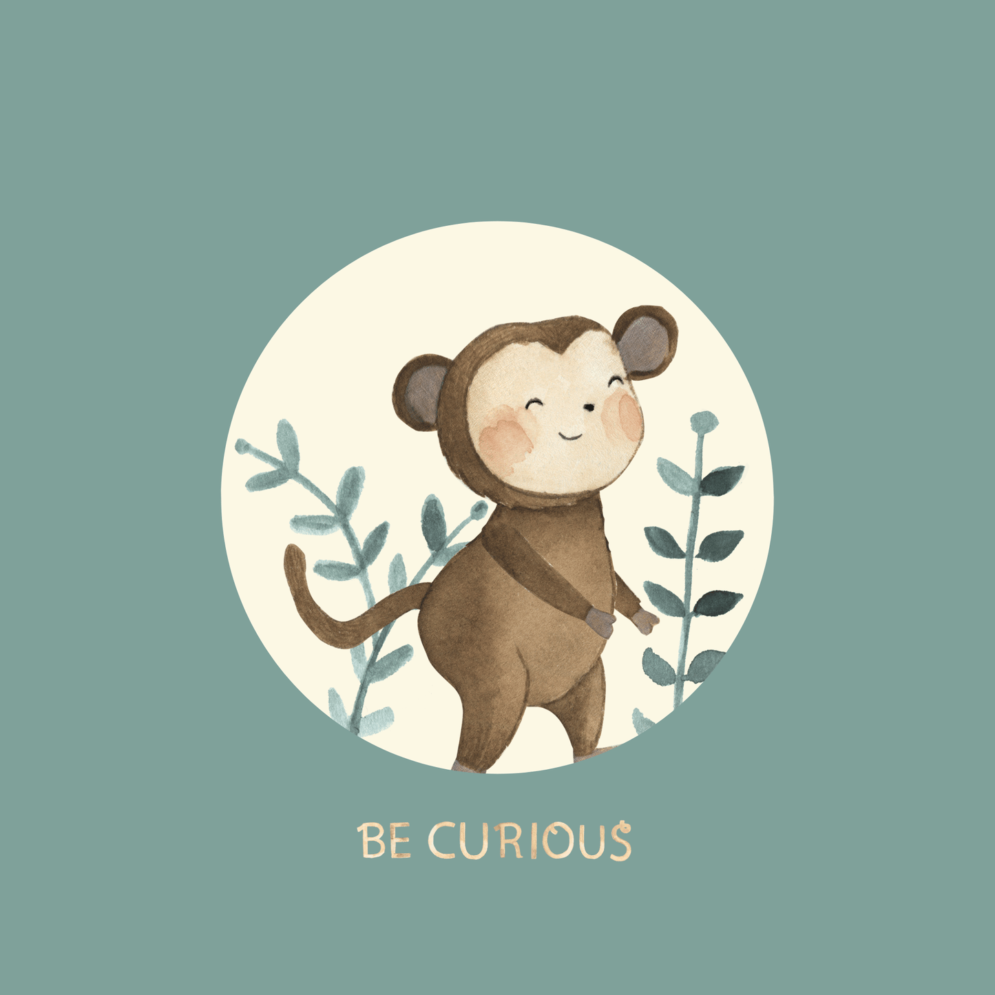 Set of Three- Simple Inspirational Safari Friends